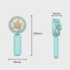Desktop Folding Fan Night Light Foldable 2 Gears Adjustable Handheld Student USB Mini Fan Outdoor Supply