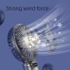 USB Handheld Mini Fan Portable Fans 5 Speed USB Rechargeable Fan Mini Silent Five Speed Adjustable Outdoor Travel Small Fan