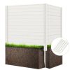 Outdoor Privacy Fence Screen with 5 Ground Stakes for Garden Yard Patio