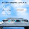 Double Roof Sunshade Gazebos (Powder Coated)-kk outdoor