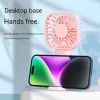 Mini handheld folding small fan big wind student office white collar indoor outdoor portable USB charging electric fan long life